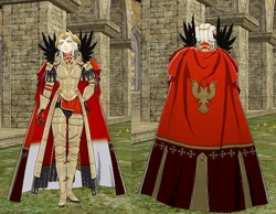 Battle model of Edelgard, an Emperor in Fire Emblem Three Houses