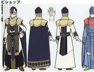 Concept artwork of the male Bishop class from Fire Emblem: Three Houses.