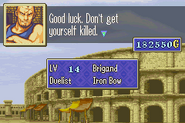 A Brigand with an iron bow in Binding Blade