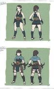 Concept art of a female Ninja from Fates