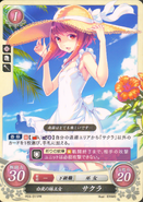 Sakura as a Shrine Maiden in Fire Emblem 0 (Cipher).