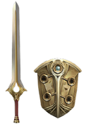 The Shield of Seals and the Falchion in Monster Hunter Frontier G.