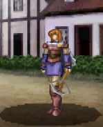 Battle model of Sharon as a Lady Knight.