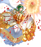 Artwork of Ascended Elincia in Fire Emblem Heroes by Kita Senri.