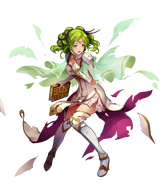 Artwork de L'Arachel en Fire Emblem Heroes por Konfuzi Kokon.