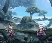 Brave Female Robin attacking with her personal weapon in Heroes, Exalt's Tactics.