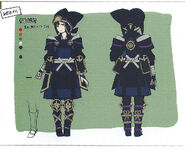 Concept art of a female Mechanist from Fates