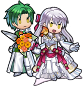 Sprite of Micaiah and Sothe's Dawn Wind's Duo from Heroes.