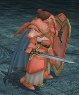 Meg wielding the Silver Sword in Radiant Dawn.