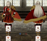 Battle model of Edelgard, a Lord from Fire Emblem Three Houses