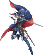 Artwork of Lucina (Marth) from Fire Emblem Heroes by Tomioka Jiro.