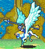 Shanna as a Pegasus Knight in The Binding Blade.