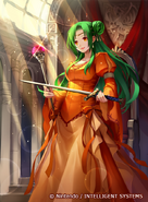 Artwork of Elincia in Fire Emblem 0 (Cipher) by Kokon Konfuzi.