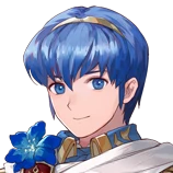 Marth's (Bridal Bloom) portrait from Heroes.