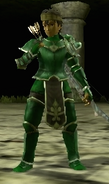 Battle model of Gray as a Sniper in Echoes: Shadows of Valentia.