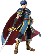 3D render of Marth from Super Smash Bros. for Nintendo 3DS and Wii U.