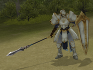 Yeardley's battle model as a Lance General in Radiant Dawn.