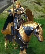 Battle model of Clive, a male Gold Knight from Echoes: Shadows of Valentia.