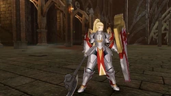 Jade as a axe-wielding General in Fire Emblem Engage.