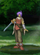 Yuni's battle model as a Thief.