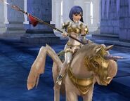 Catria's battle model as a Falcon Knight in Echoes: Shadows of Valentia.