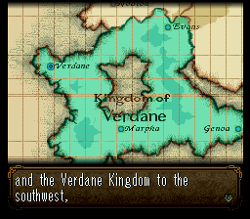 Verdane as it appears in the game's introduction.