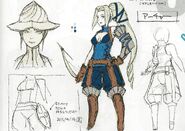 Concept artwork of the female variant of the Archer class from Awakening.