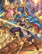 Marth's SR card from Fire Emblem 0 (Cipher).