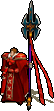 Battle model of Hardin's Emperor class from New Mystery of the Emblem.
