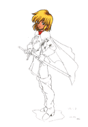 Concept artwork of Lachesis from 聖火降魔錄 聖戰之系譜.