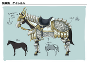 Concept artwork of a horse from Echoes: Shadows of Valentia.