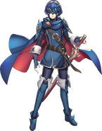 Artwork of Lucina (Marth) from Fire Emblem Heroes by Maiponpon (まいぽんぽん) / INTELLIGENT SYSTEMS.