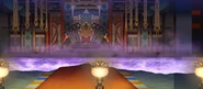 Castle Shirasagi's throne room from Conquest's Endgame as it appears in Fire Emblem Heroes.