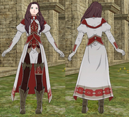 Battle model of Dorothea as a female Priest in Fire Emblem Three Houses