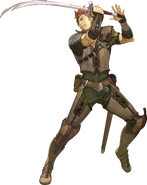 Official artwork of Saber in Fire Emblem Echoes: Shadows of Valentia