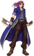 Geese's artwork from Fire Emblem: The Binding Blade.