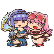 Marianne and Hilda from the Fire Emblem Heroes guide.