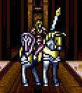 Lachesis' battle model as a Master Knight in Fire Emblem: Genealogy of the Holy War.