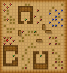 A map of Sage's Hamlet from Paralogue 5 of Awakening.