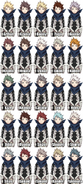 Possible hair colors for Male Kana