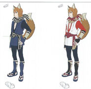 Kaden as a Kitsune and a Nine-Tails