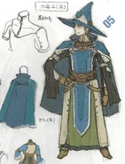 Concept artwork of the male variant of the Mage class from Awakening.