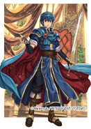 Artwork of Marth in Fire Emblem 0 (Cipher) by Daisuke Izuka.