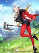 Artwork of Edelgard in Fire Emblem 0 (Cipher) by Sachiko Wada.