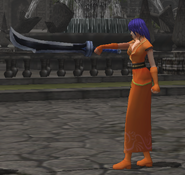 Mia preparing to perform a critical attack with the Armorslayer in Path of Radiance.