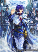 Ilustración de Pelleas en Fire Emblem 0 (Cipher) por Tomohide Takaya.