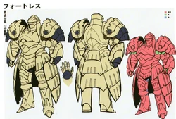 Concept artwork of the male Fortress Knight class from Fire Emblem: Three Houses.