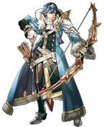 Artwork of Legendary Chrom from Fire Emblem Heroes by Shinonosuke Hino.
