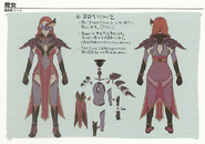 Concept artwork of the Witch class from Echoes: Shadows of Valentia.