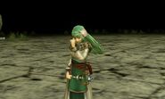 Tatiana's battle model as a Cleric in Echoes: Shadows of Valentia.